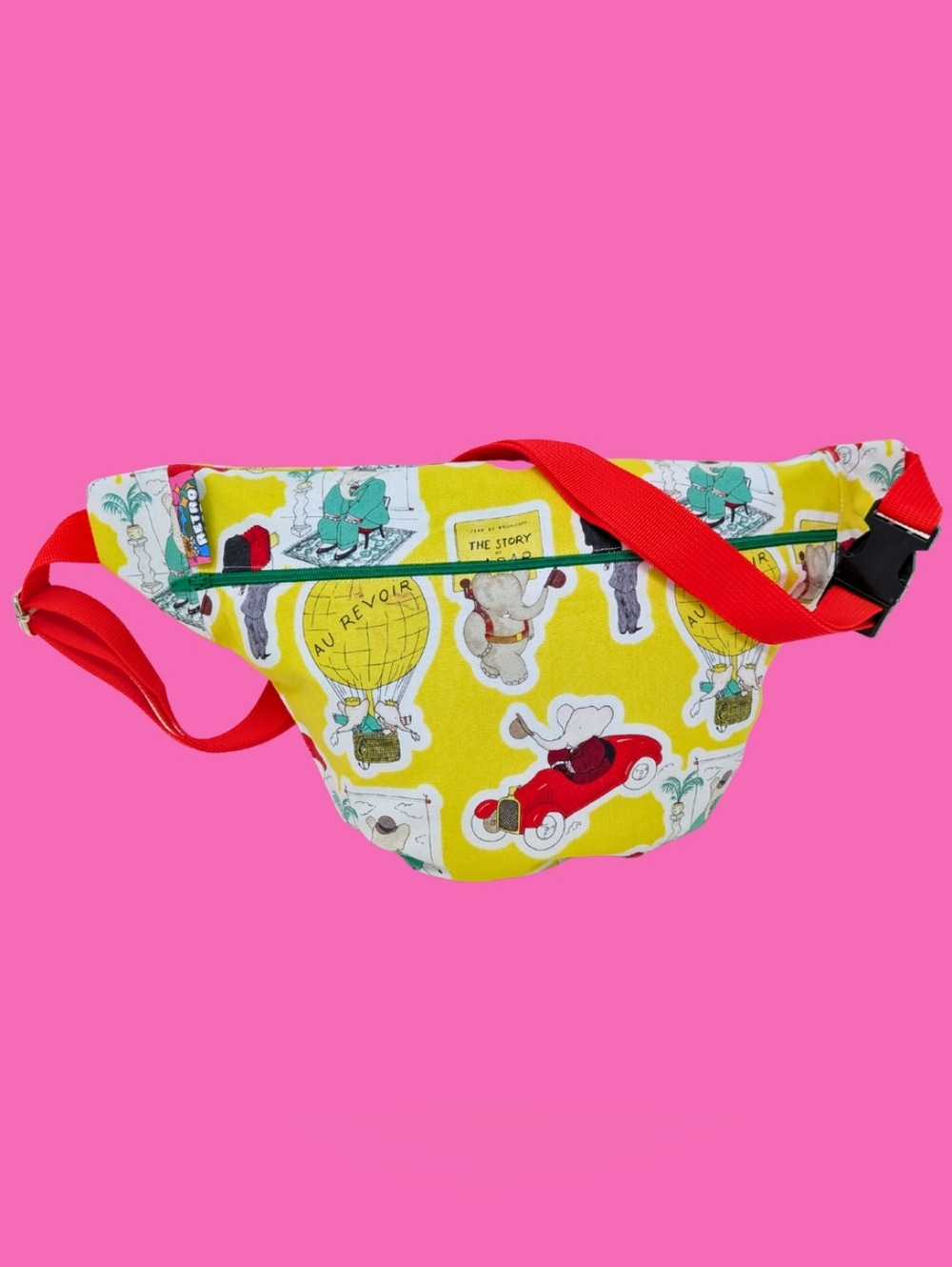 Handmade, Upcycled Babar Fanny Pack